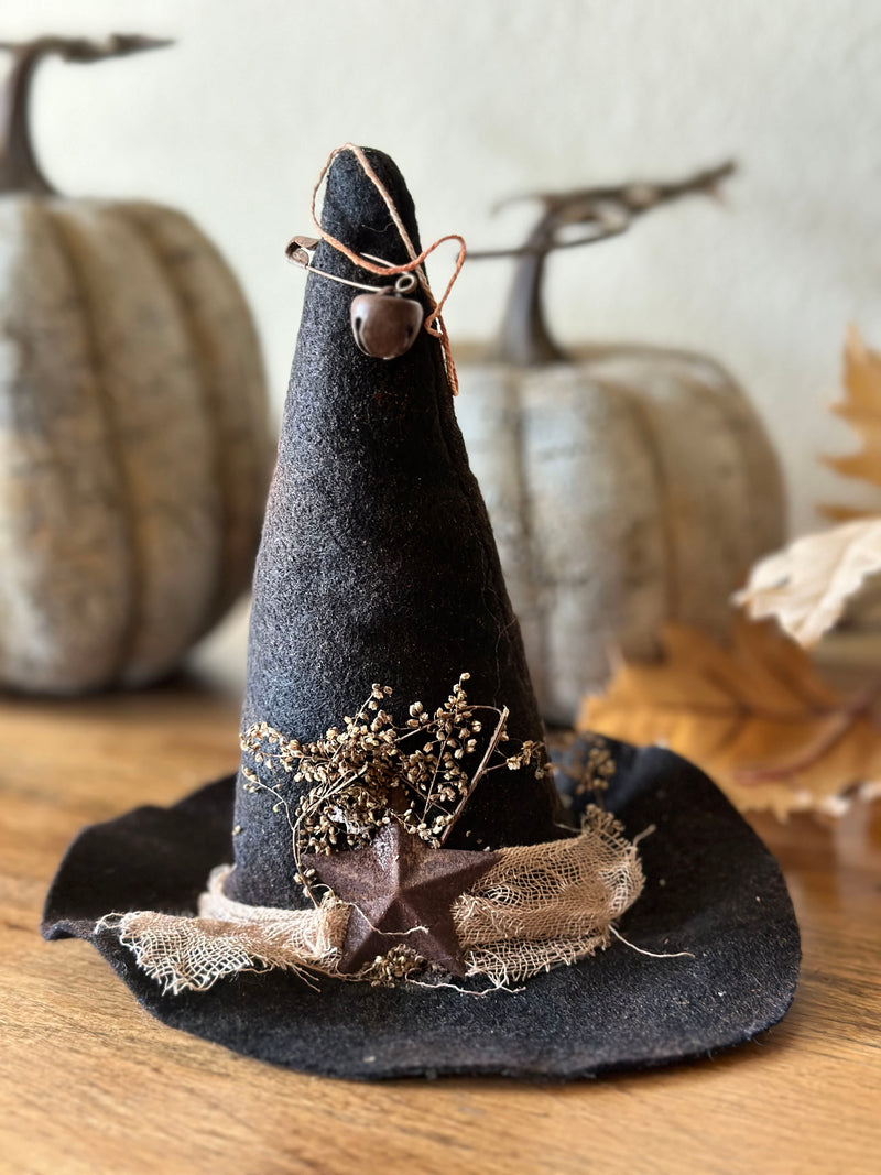 Felt witch hat ornament