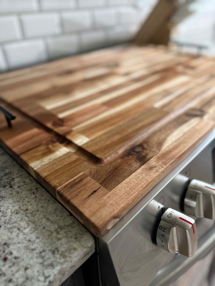 Cutting board stove cover