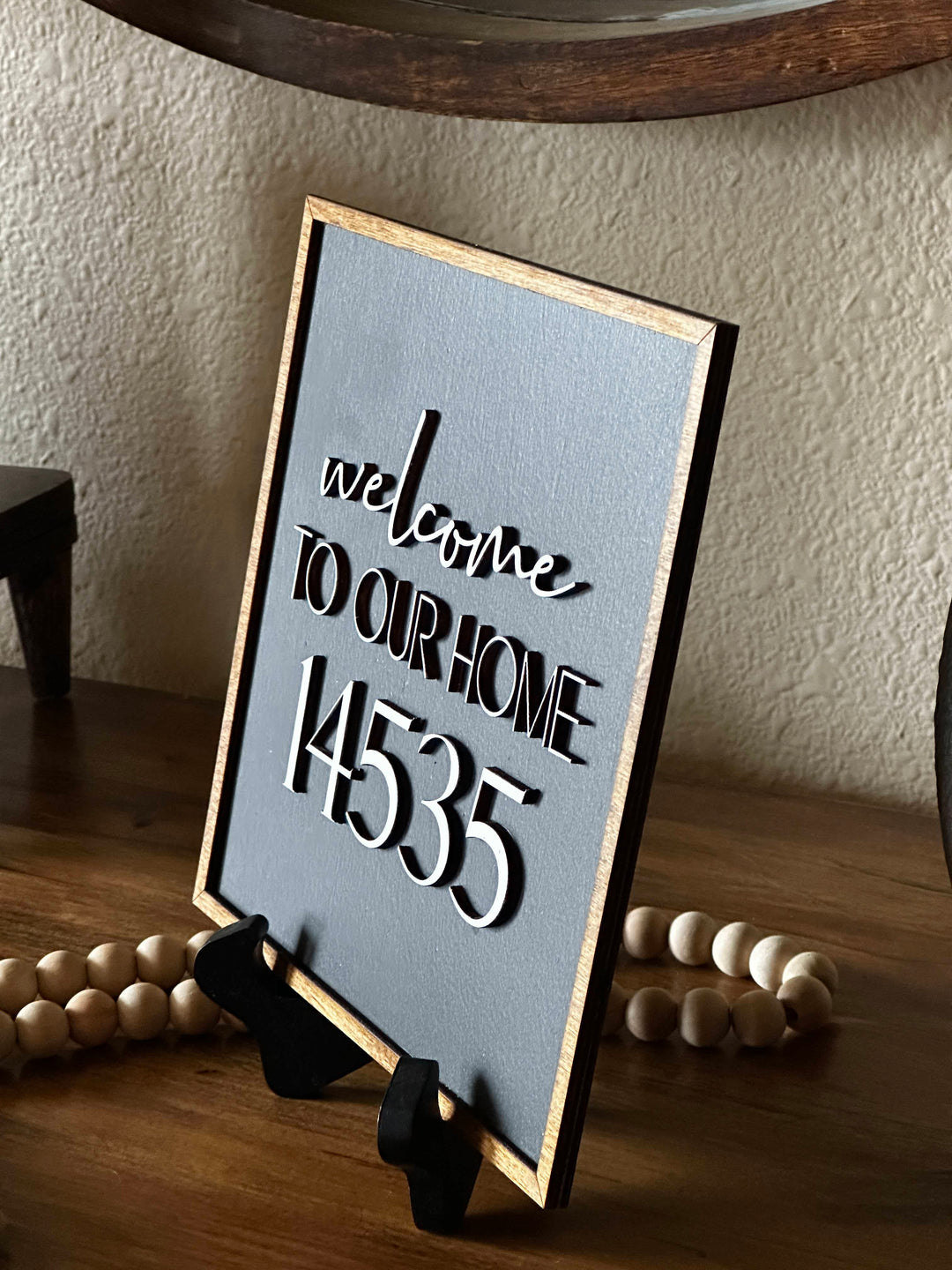 New home address sign