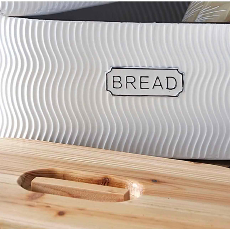 Bread box with modern farmhouse charm