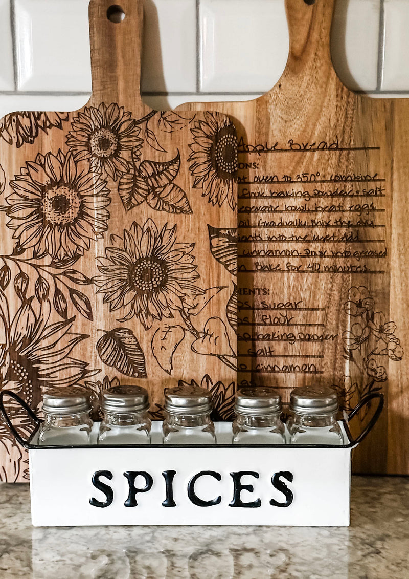 Five jar spice caddy