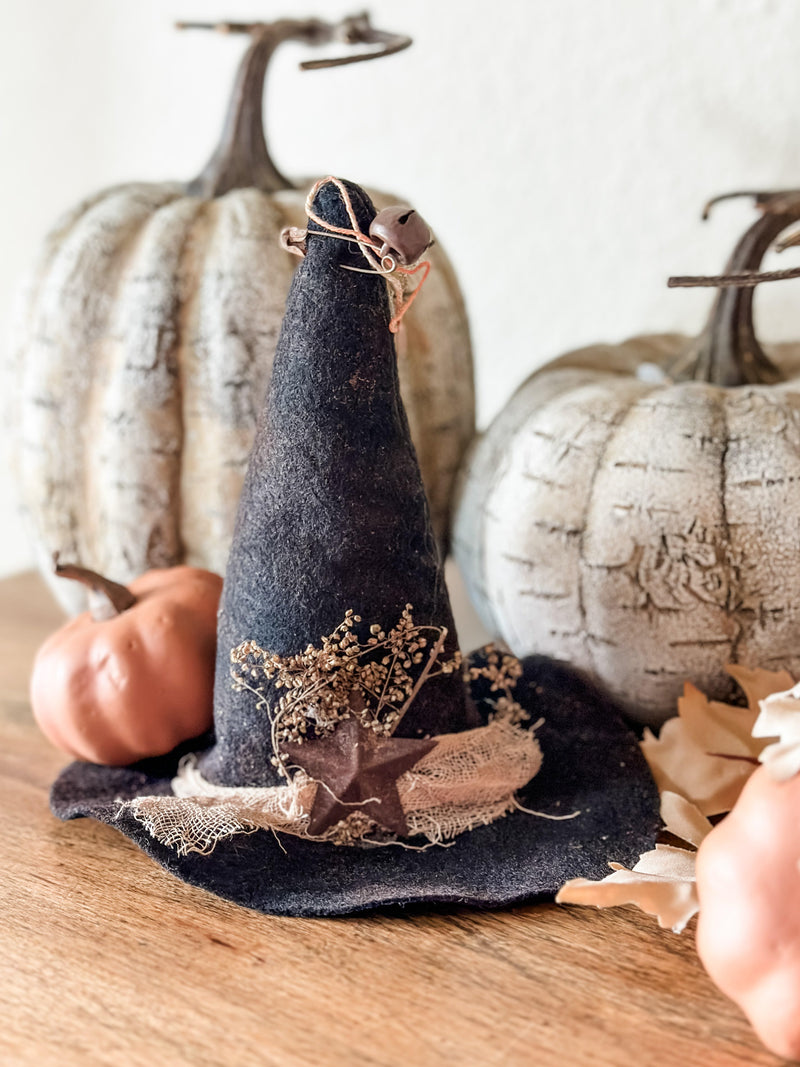 Felt witch hat ornament