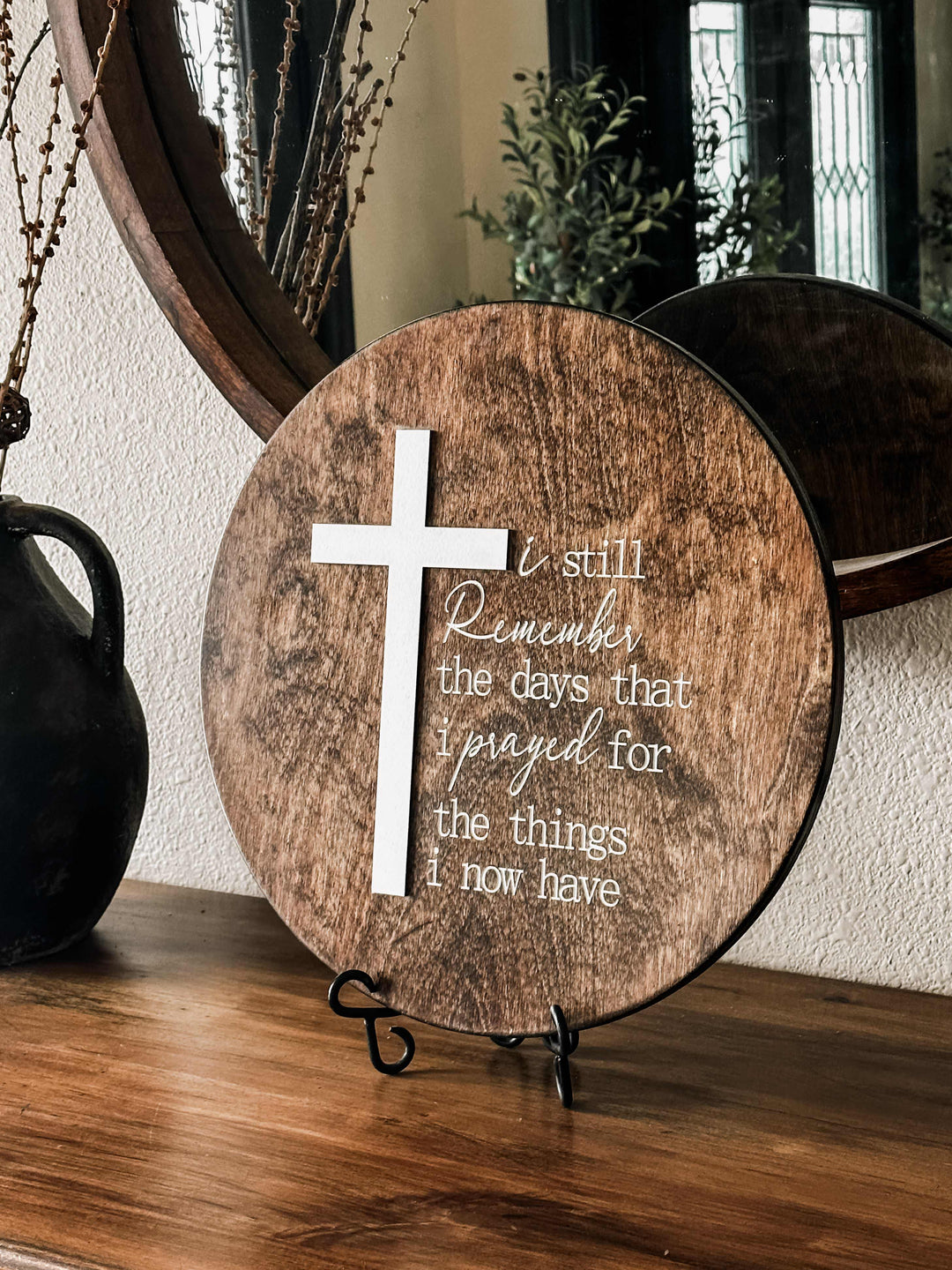 Answered prayers wood wall sign