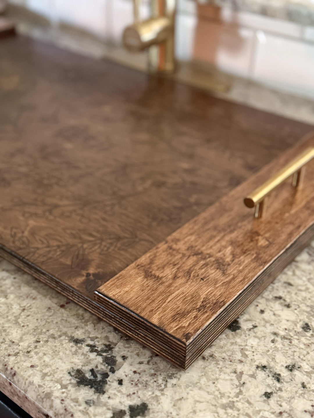 Sink cover cottage floral design