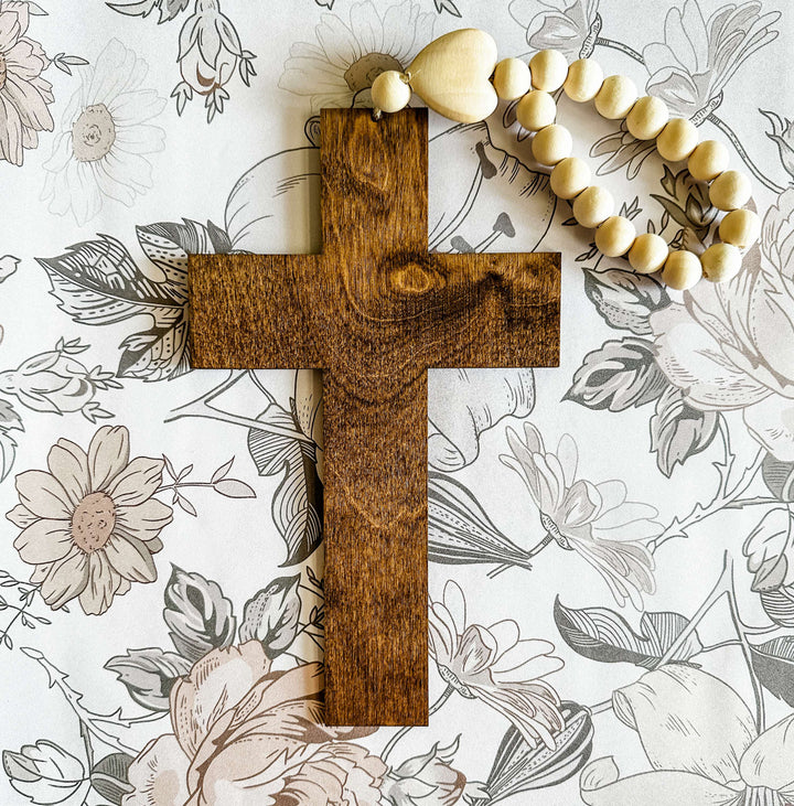 Personalized cross for baptism, christening, child dedications, first communion, etc.