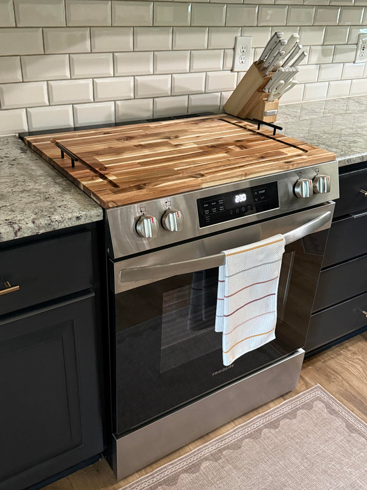 Cutting board stove cover