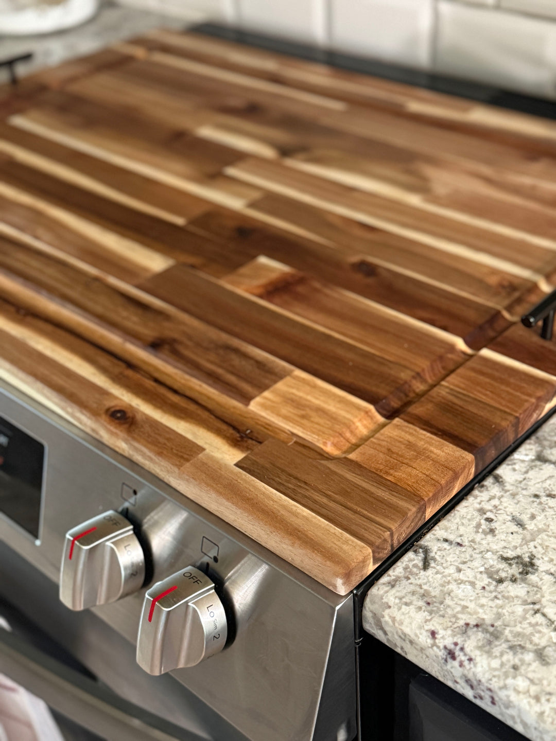 Cutting board stove cover