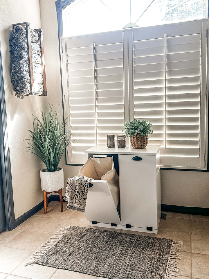 Barlow slim laundry in white modern doors
