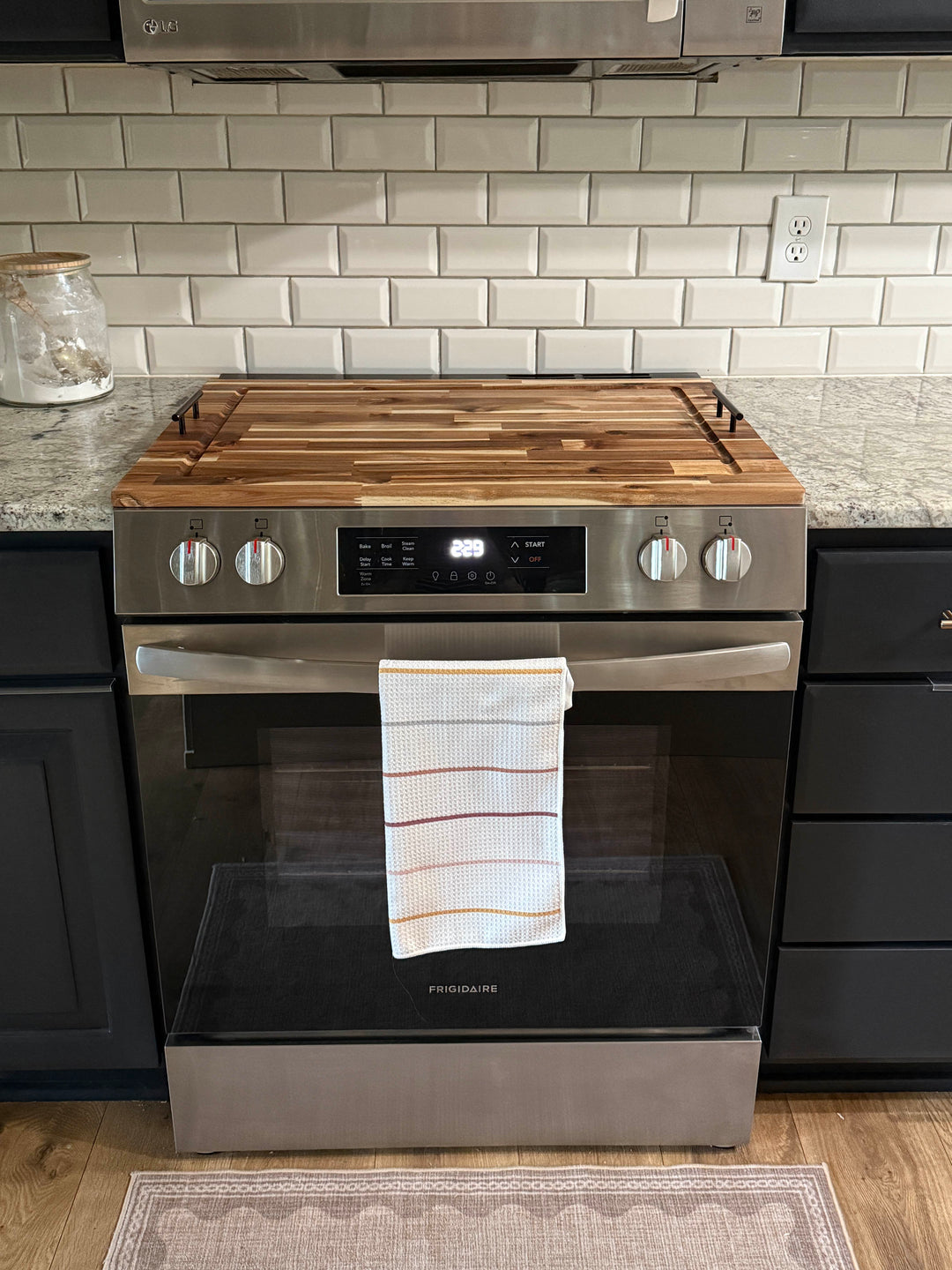 Cutting board stove cover