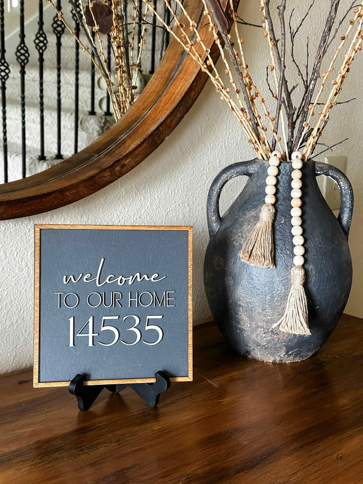 New home address sign
