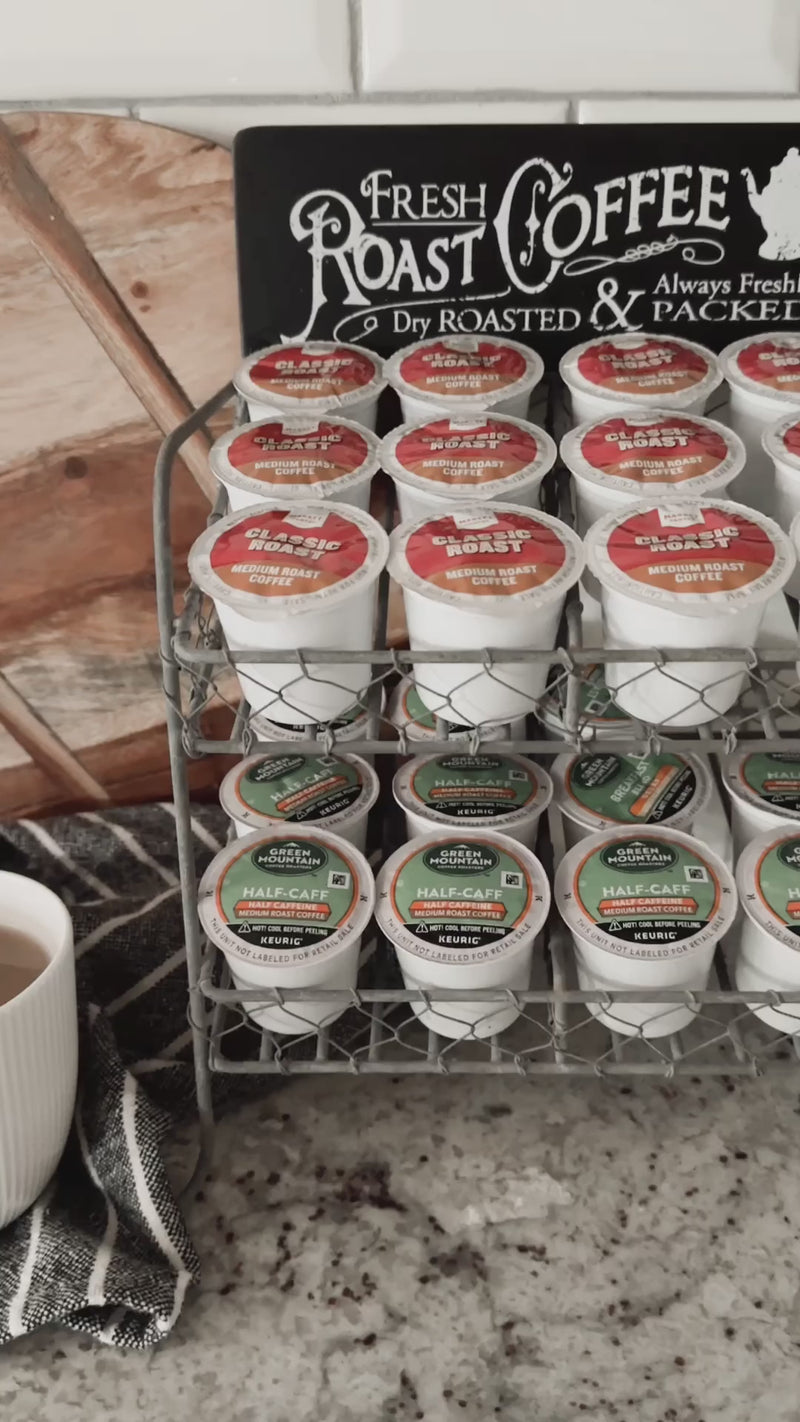 Vintage inspired K-cup holder