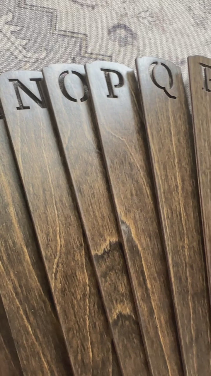 Alphabetical vinyl record divider set - more colors available