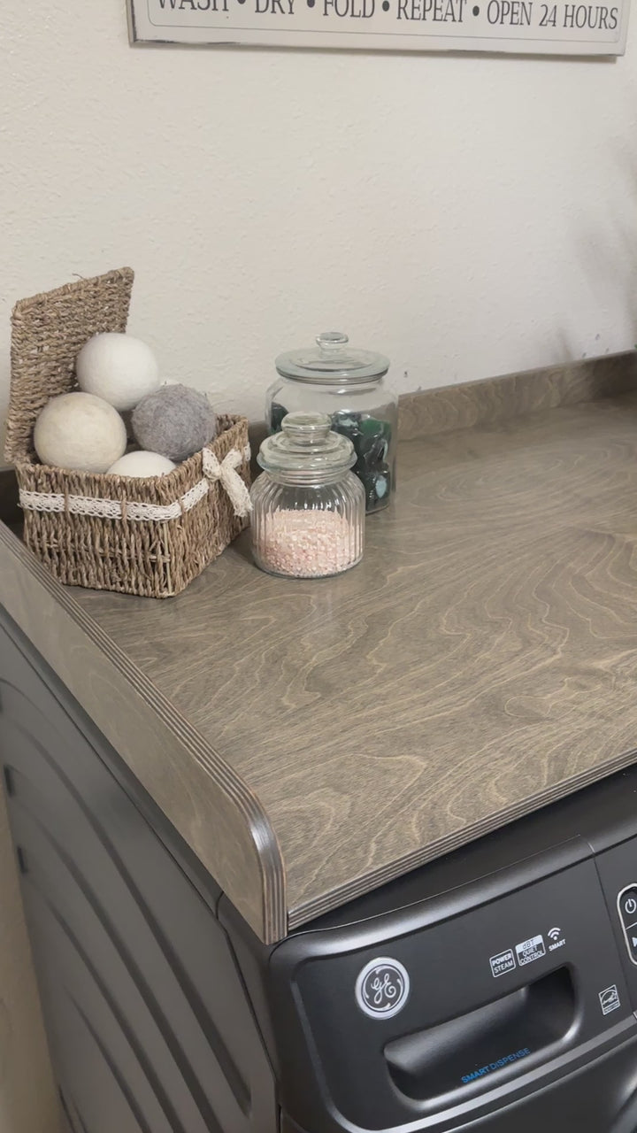 washer and dryer topper
