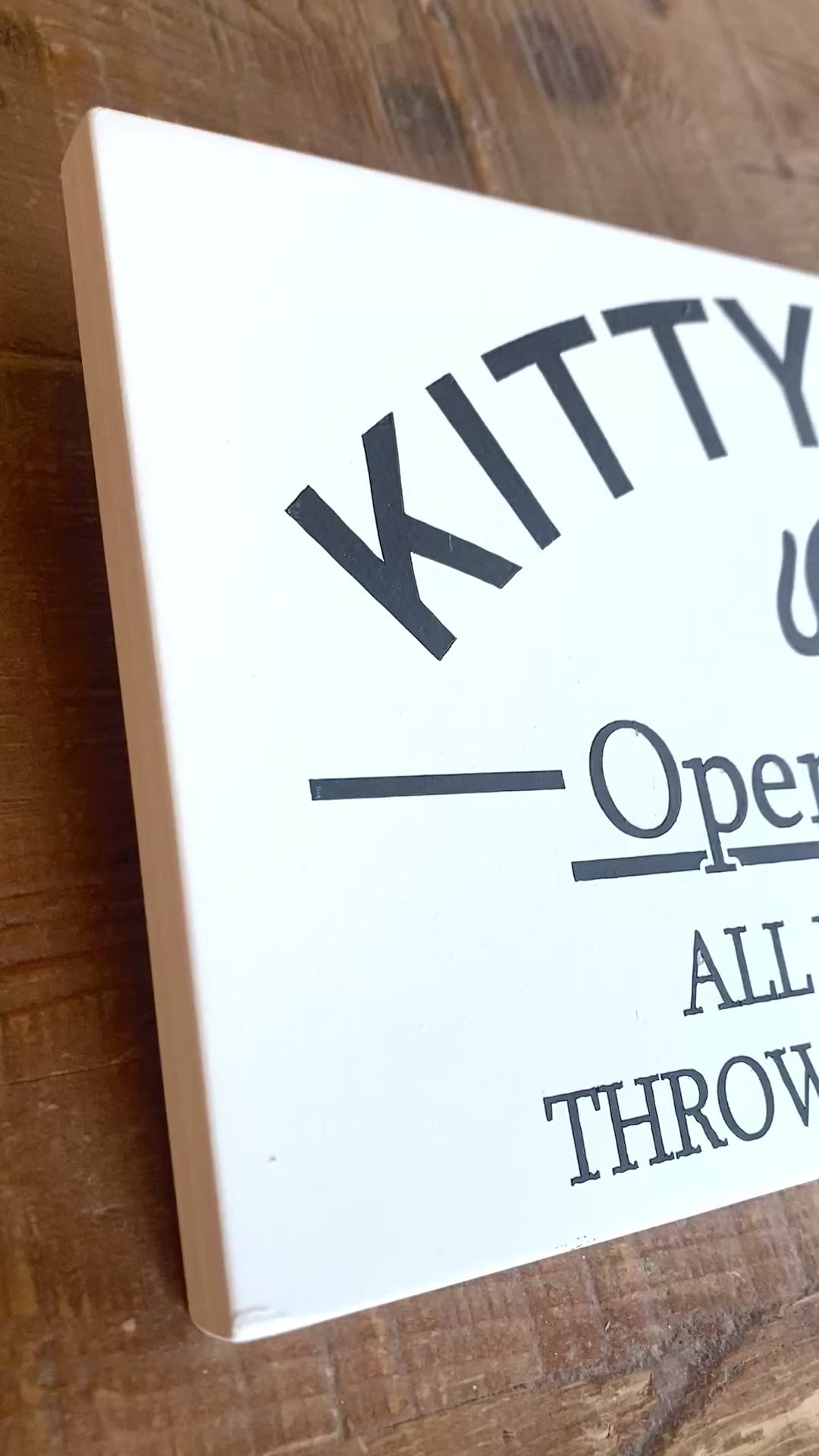 Personalized kitty cafe sign