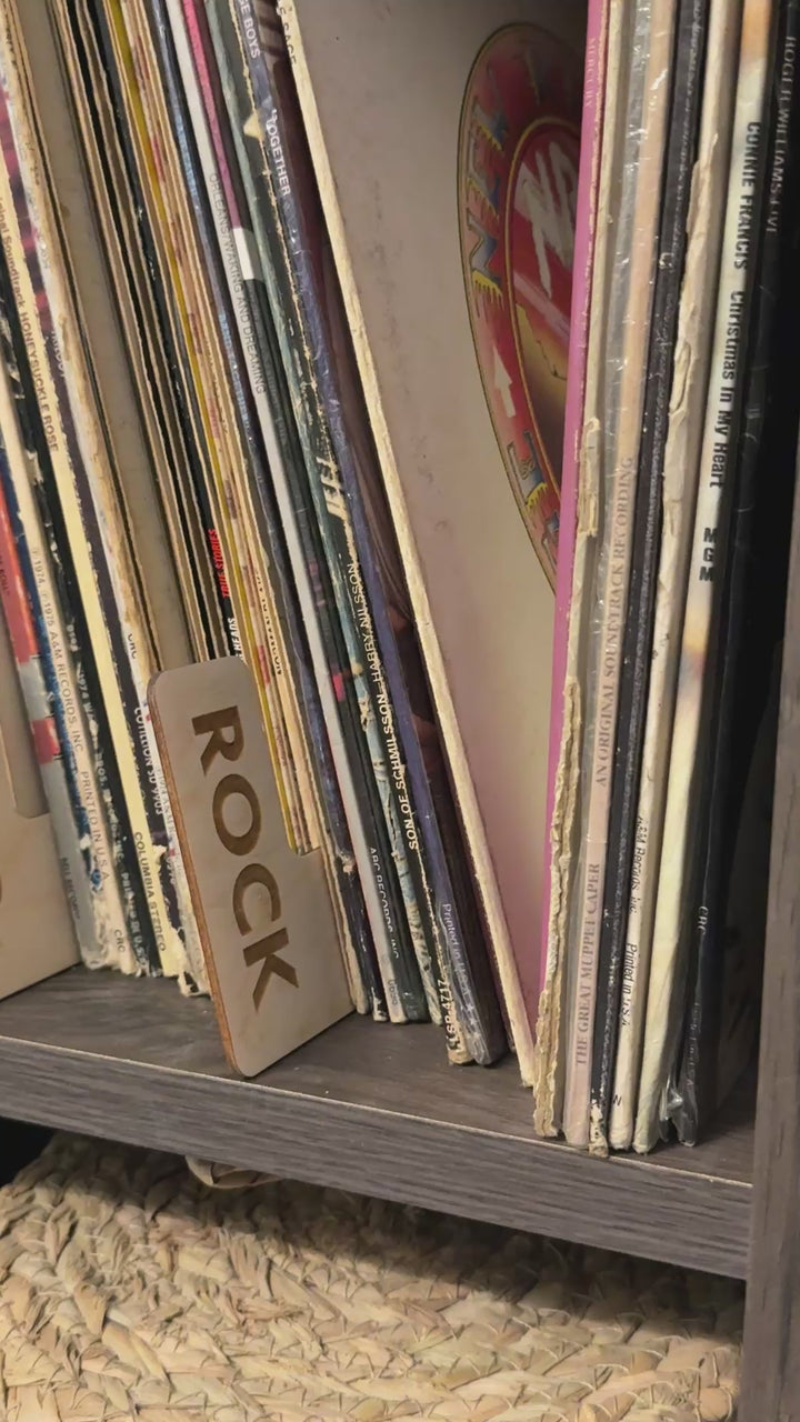 Custom Engraved Vinyl Record Dividers