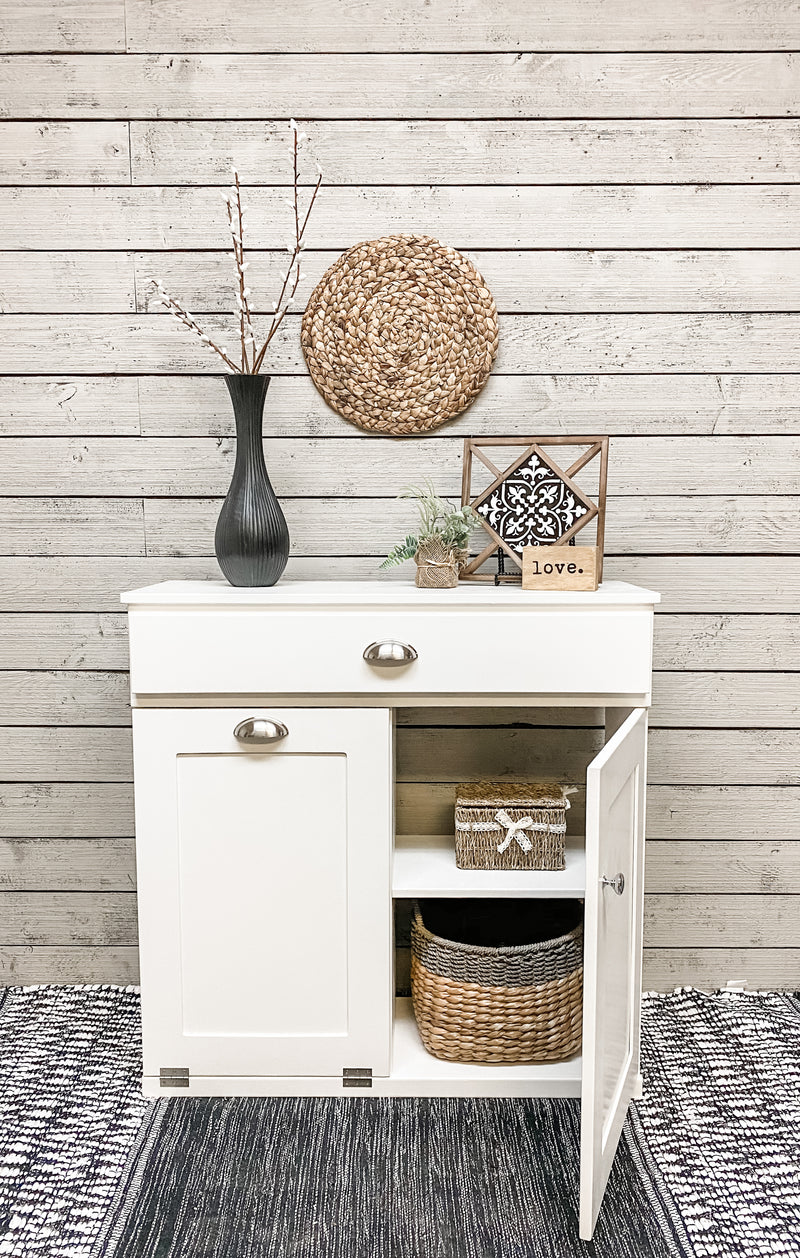 Dashwood with a storage drawer and cabinet with farmhouse doors
