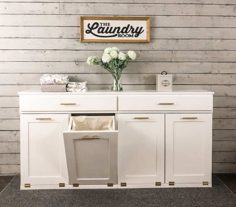 Livingston Laundry with a Storage Drawer in White