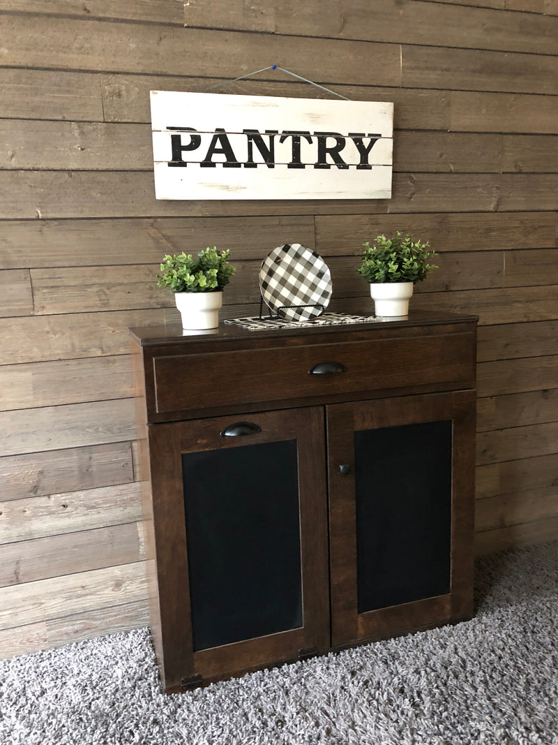 Dashwood with a Storage Drawer and Cabinet Shelving in Dark Brown