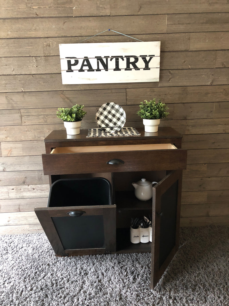 Dashwood with a Storage Drawer and Cabinet Shelving in Dark Brown