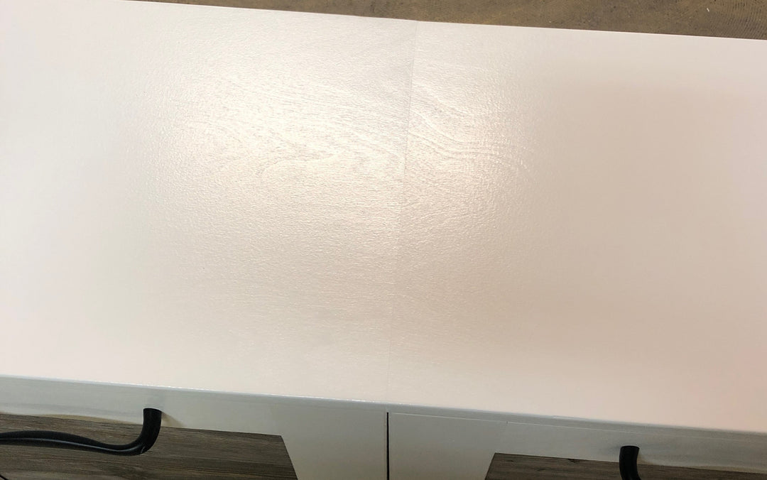 Quad trash cabinet in white