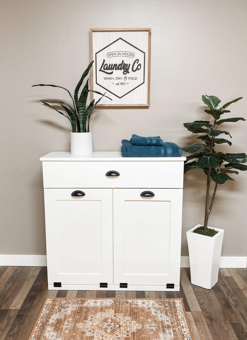 Dashwood Laundry with a Storage Drawer in White