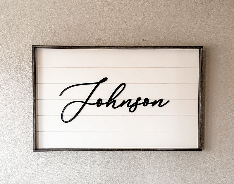 Personalized name sign, wedding gift, new home gift, custom gift