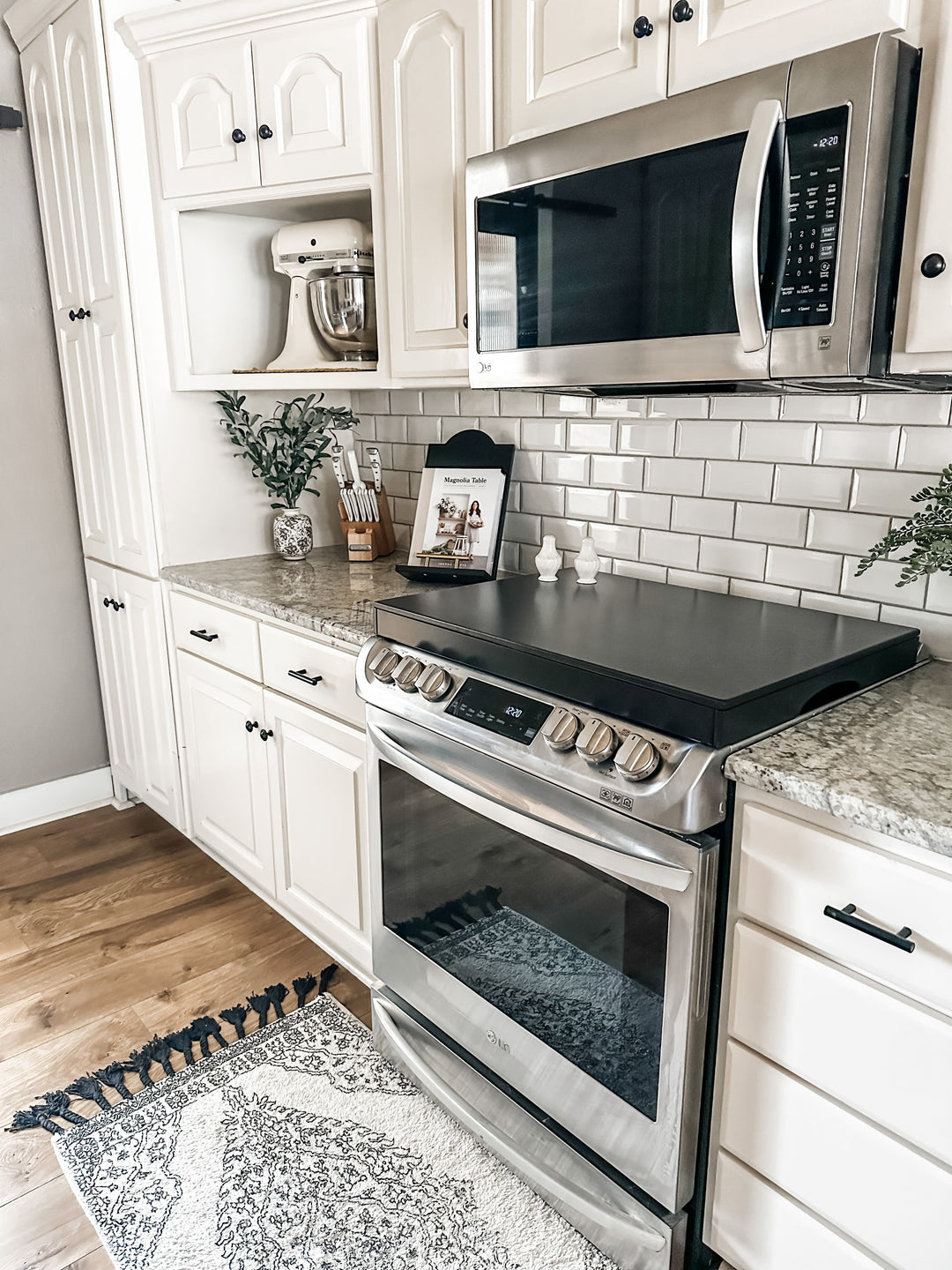 Solid black cookbook holder