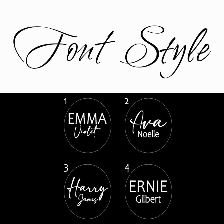 Ellery Finch cosmic newborn baby name sign