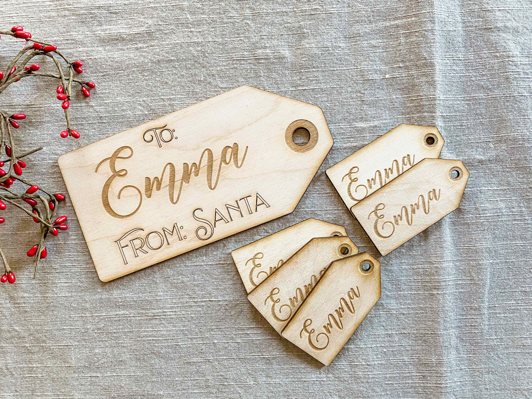 Personalized gift tags