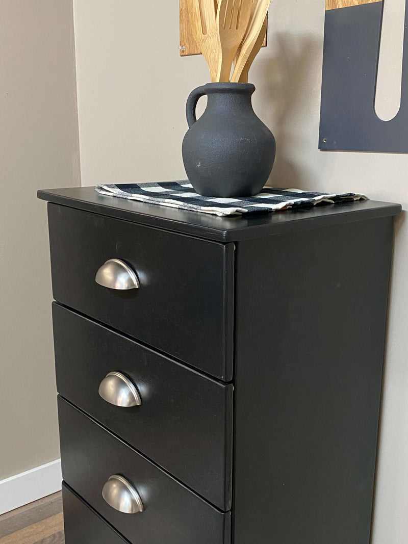 Sinclair 5 drawer storage in black