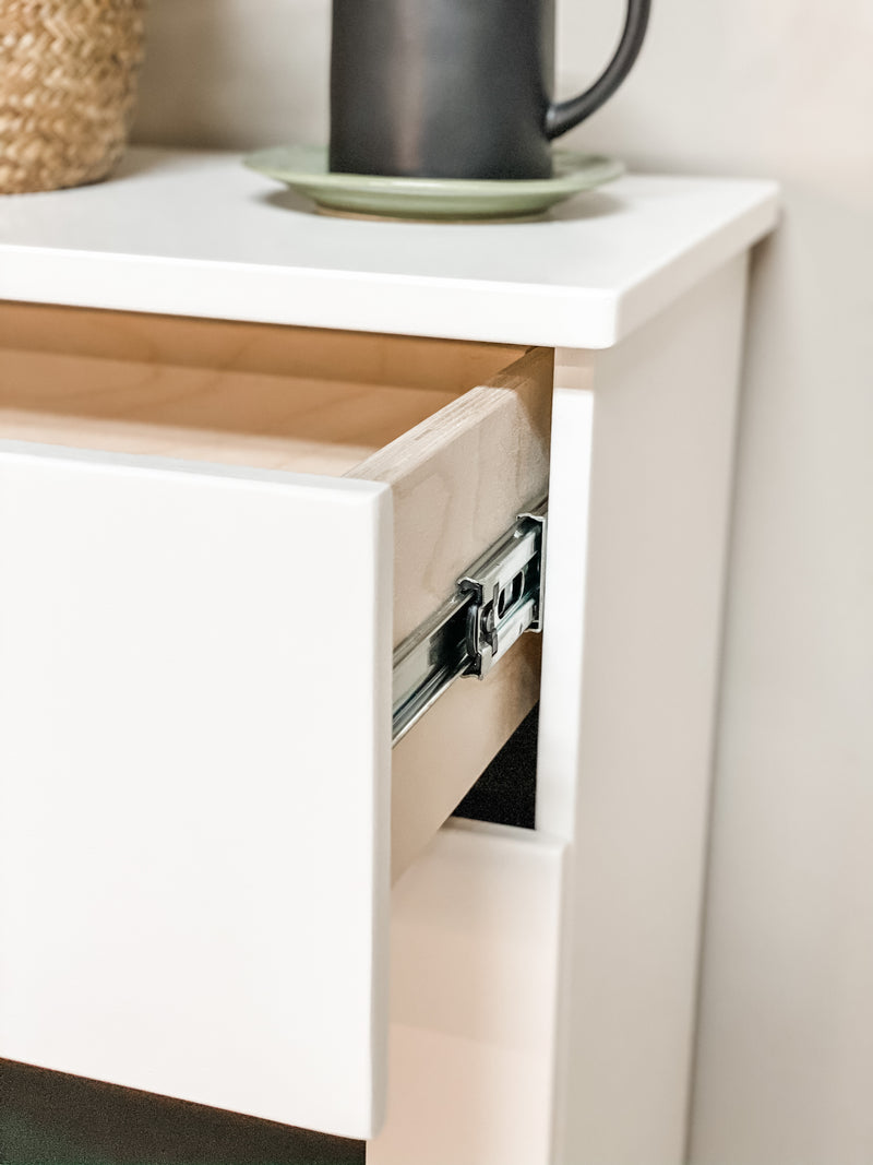 Sinclair with a Storage Drawer in White