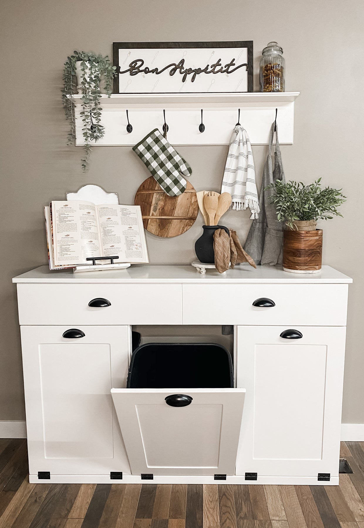 Hidden Trash Can Storage • Kath Eats